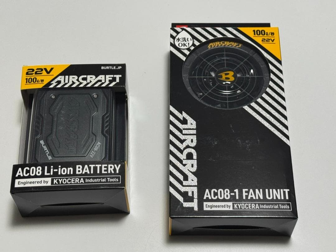 L)バートル AC2024 エアークラフト ベスト ファン バッテリーフルセット