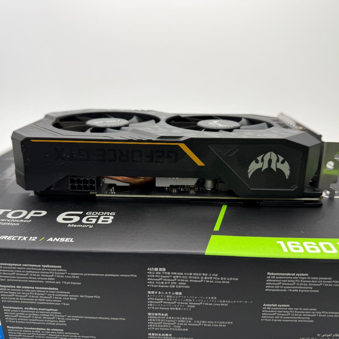 ①ASUS TUF-GTX1660TI-T6G-EVO-GAMING グラボ