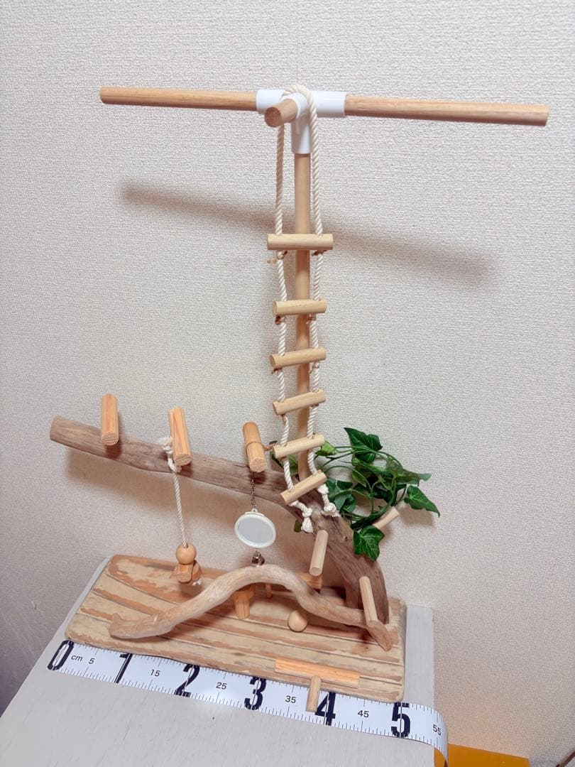 木製鳥用多機能遊具　バードアスレチック