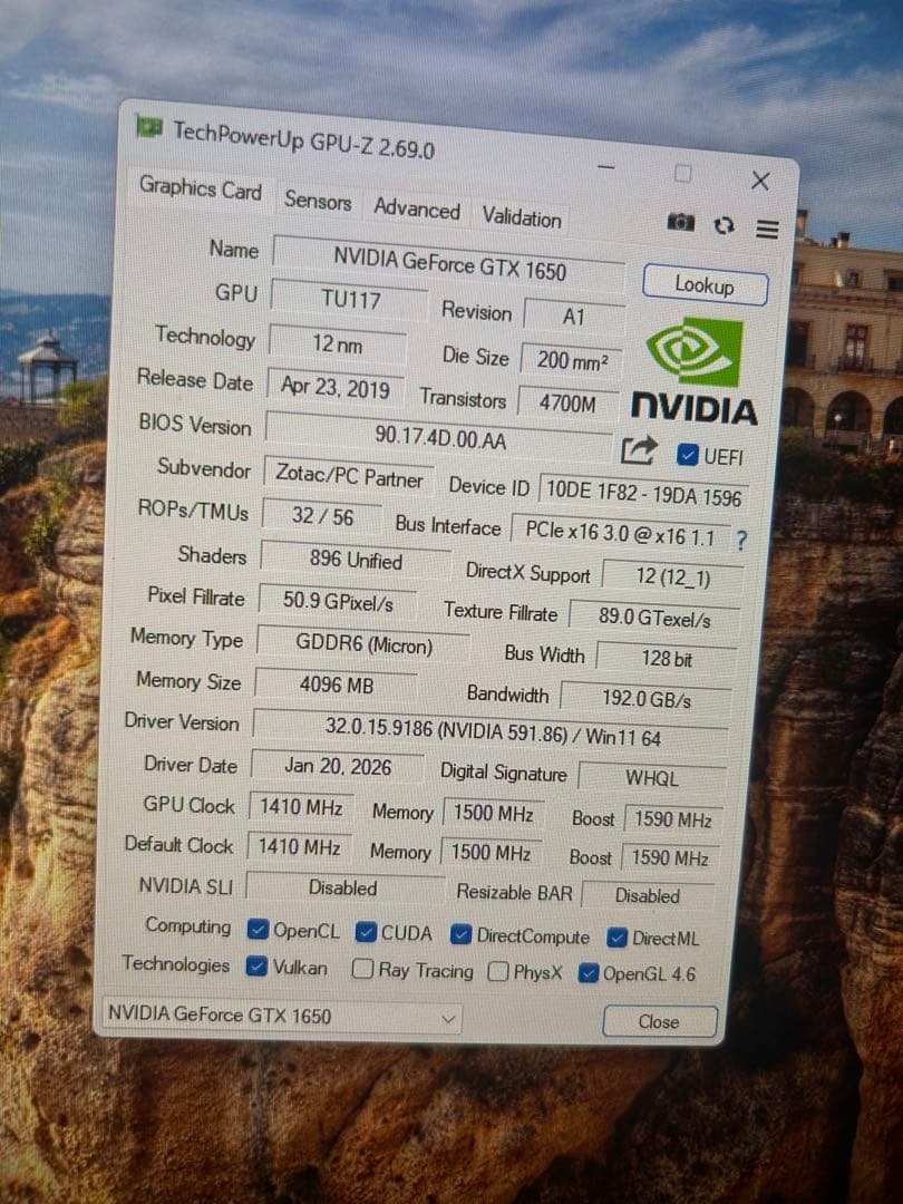 i7-6700 GTX1650 ゲーミングPC Win11正規