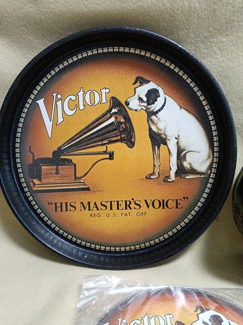 Victor 蓄音機とニッパー犬 3点セット