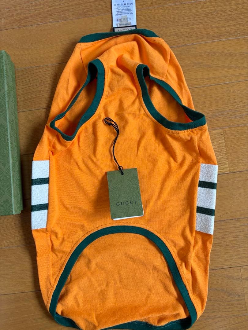 GUCCI オレンジ 犬服 Lサイズ