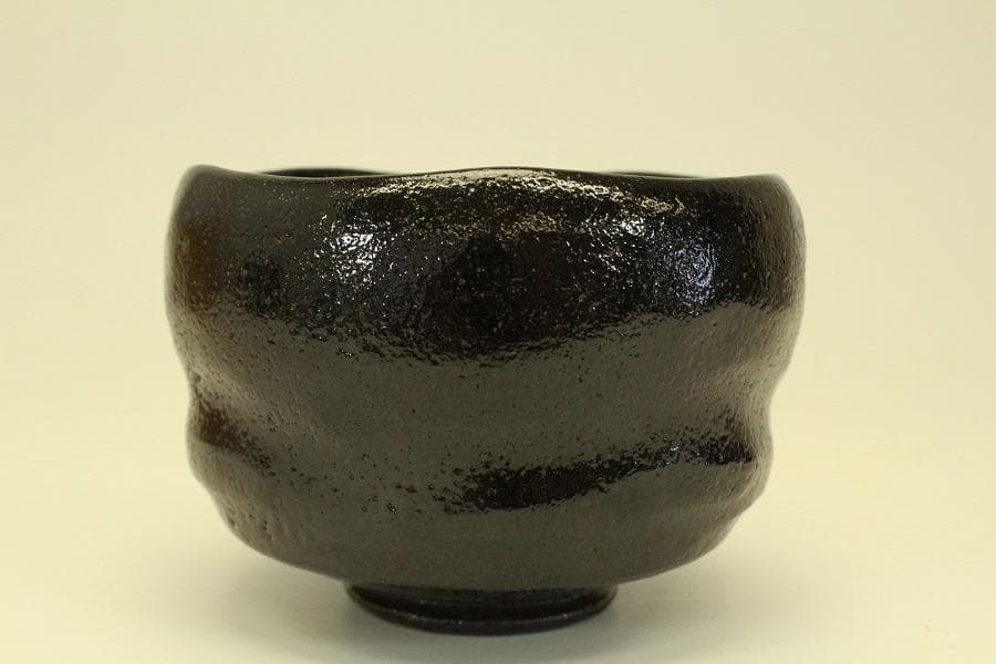 茶道具 桂窯 黒茶碗 共箱未使用(メ1792)