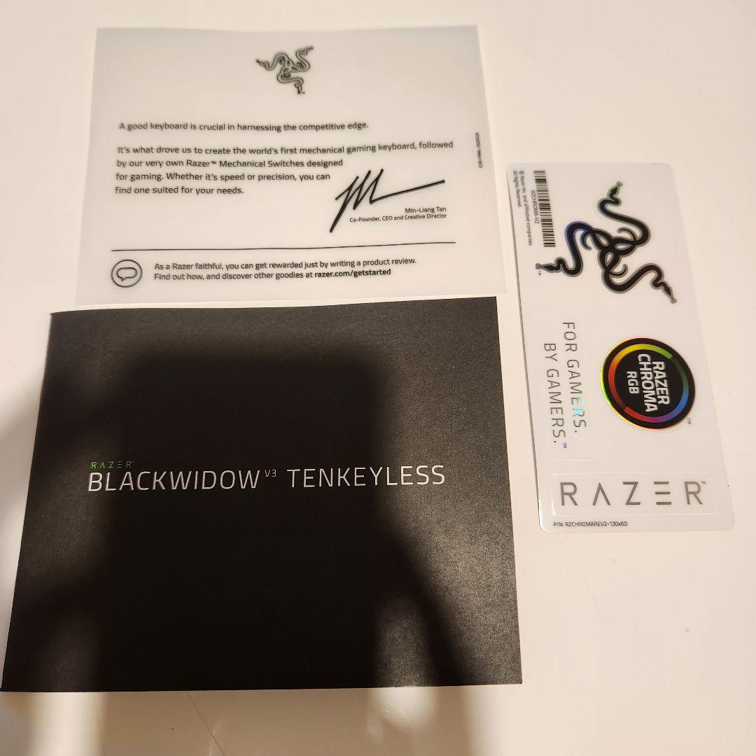【新品】Razer BlackWidow V3 Tenkeyless 黄軸