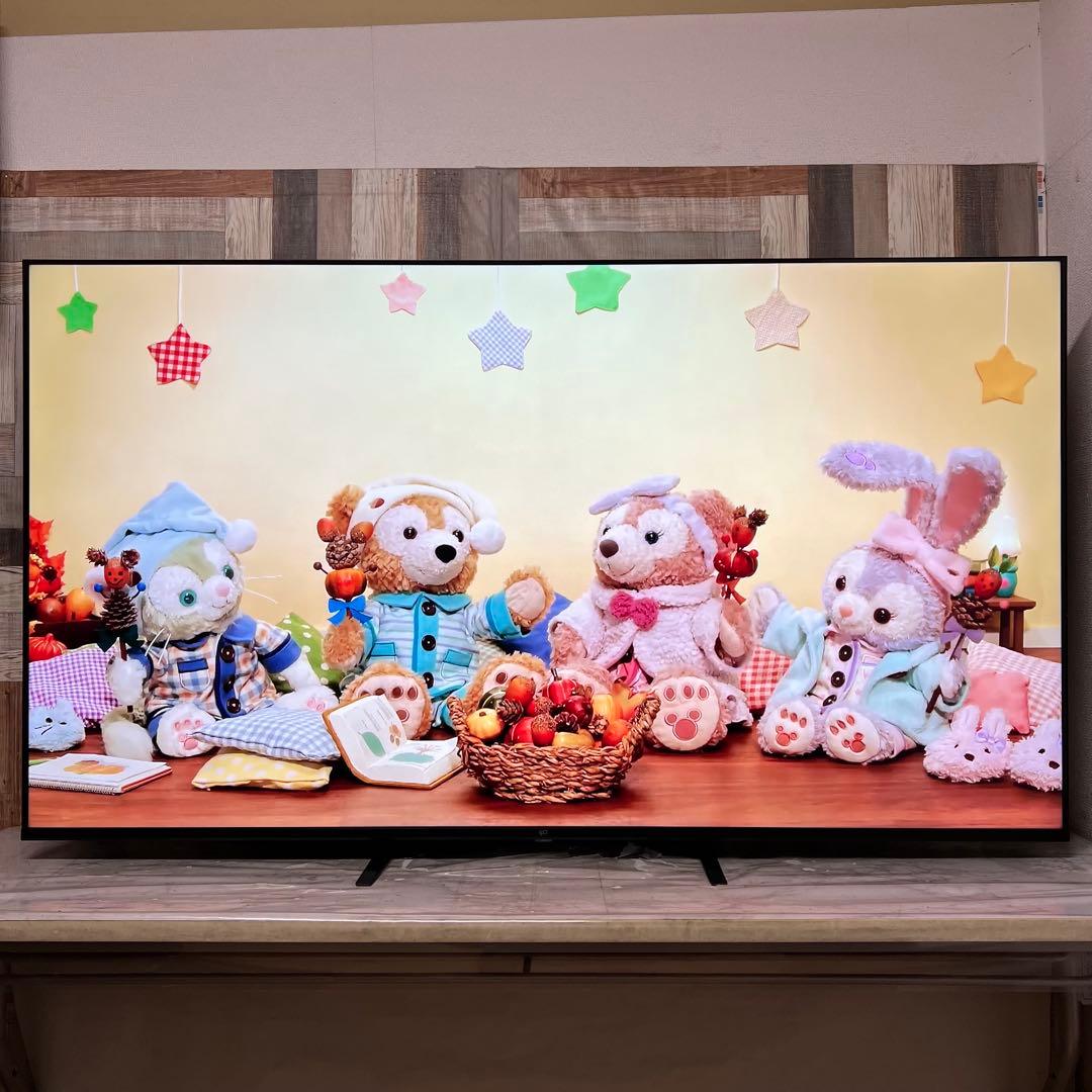 全国送料込❣️昨年購入FPD70型4Kチューナーレススマートテレビネット動画視聴可