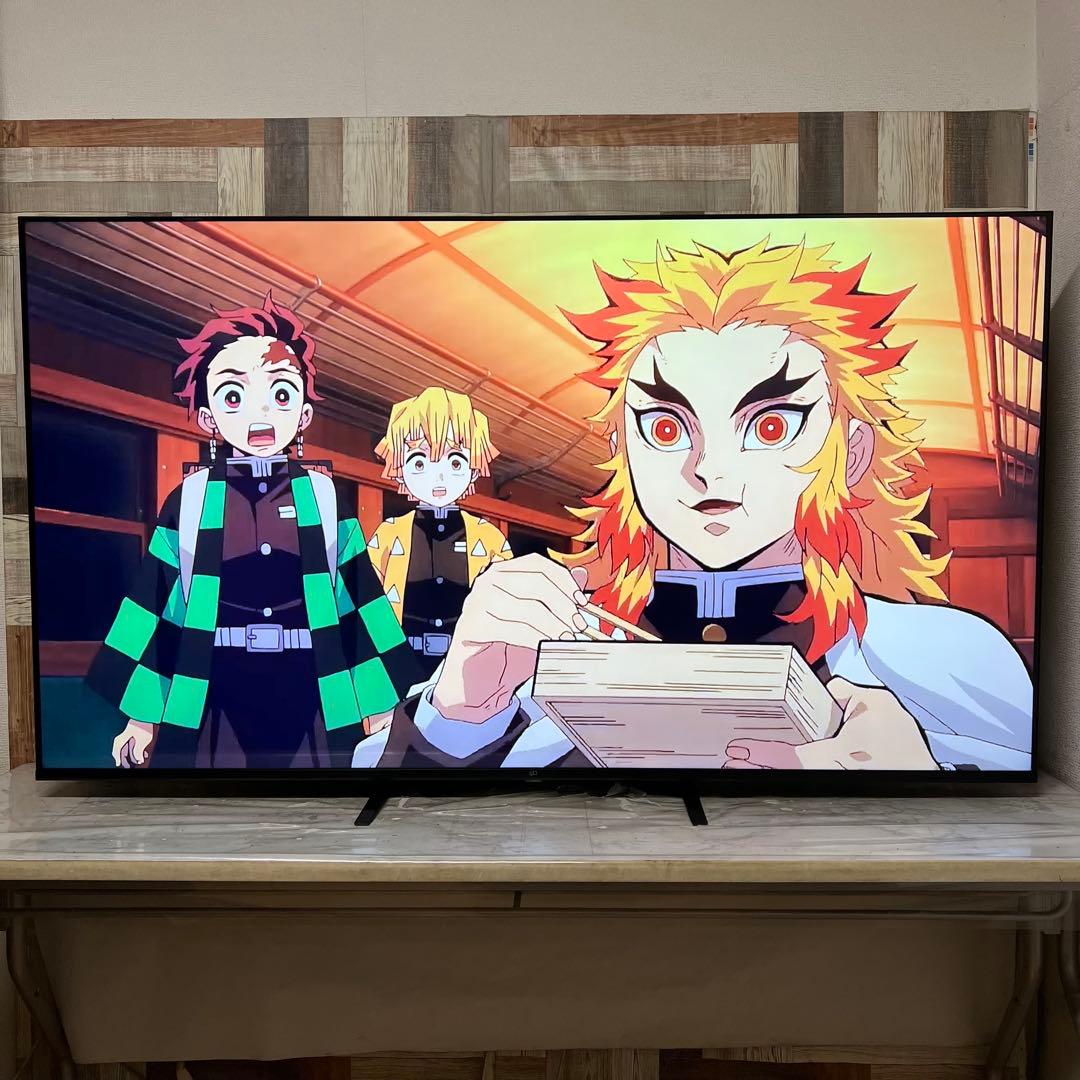 全国送料込❣️昨年購入FPD70型4Kチューナーレススマートテレビネット動画視聴可
