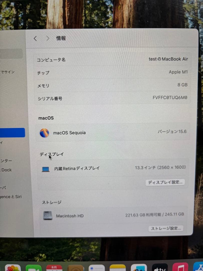 Apple MacBook Air M1 13.3インチ　ローズゴールド