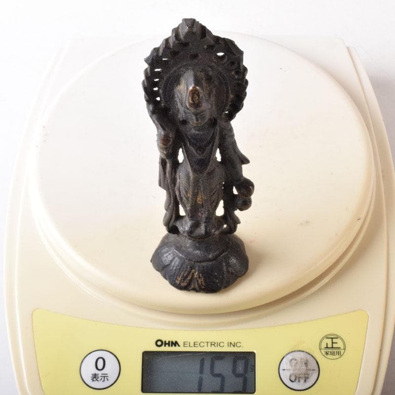 仏教美術　古銅塗金　仏像　豆仏　懐中仏　置物　C　R8793
