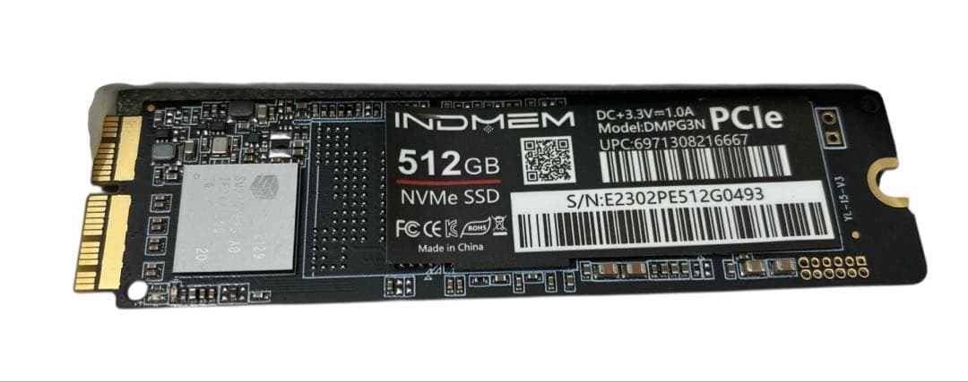 【開封未使用】 INDMEM 512GB NVMe PCIe SSD Mac専用