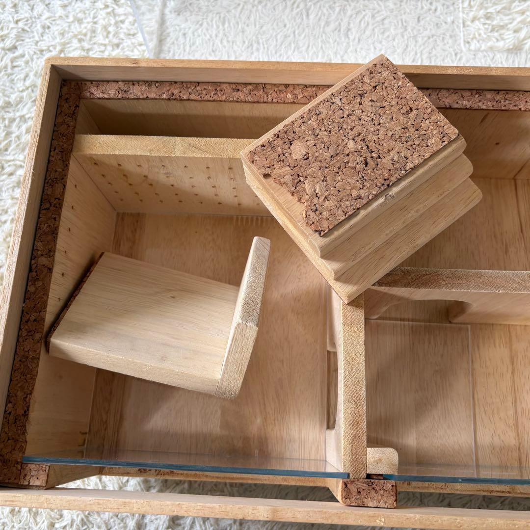 ねくすとショップ　ハムスター用　三角屋根　アクリルケージ　地下室付き