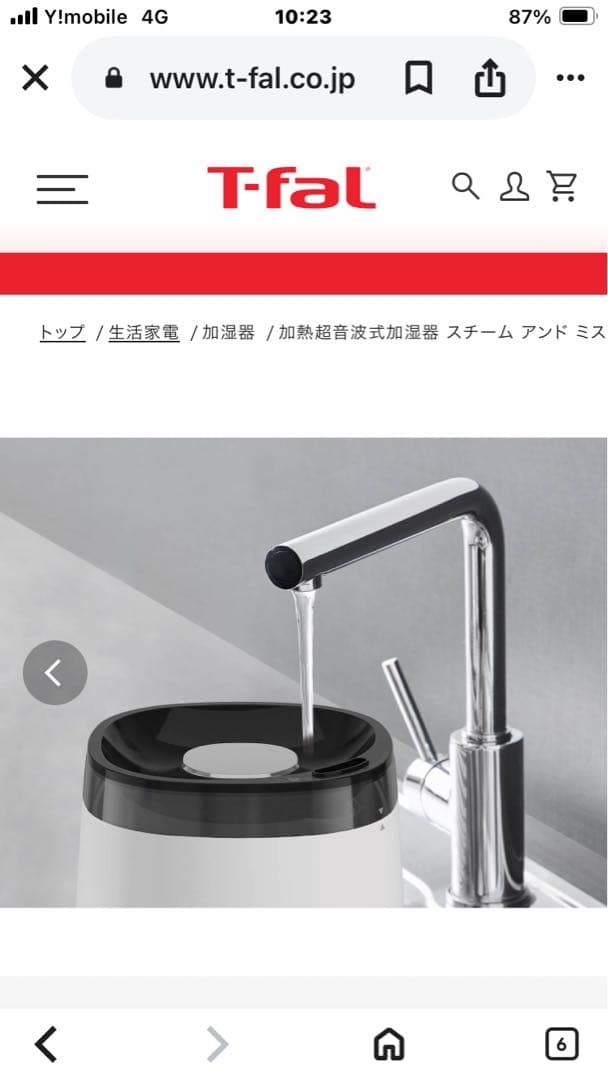 T-fal スチームアンドミスト 加湿器 HD3040J0