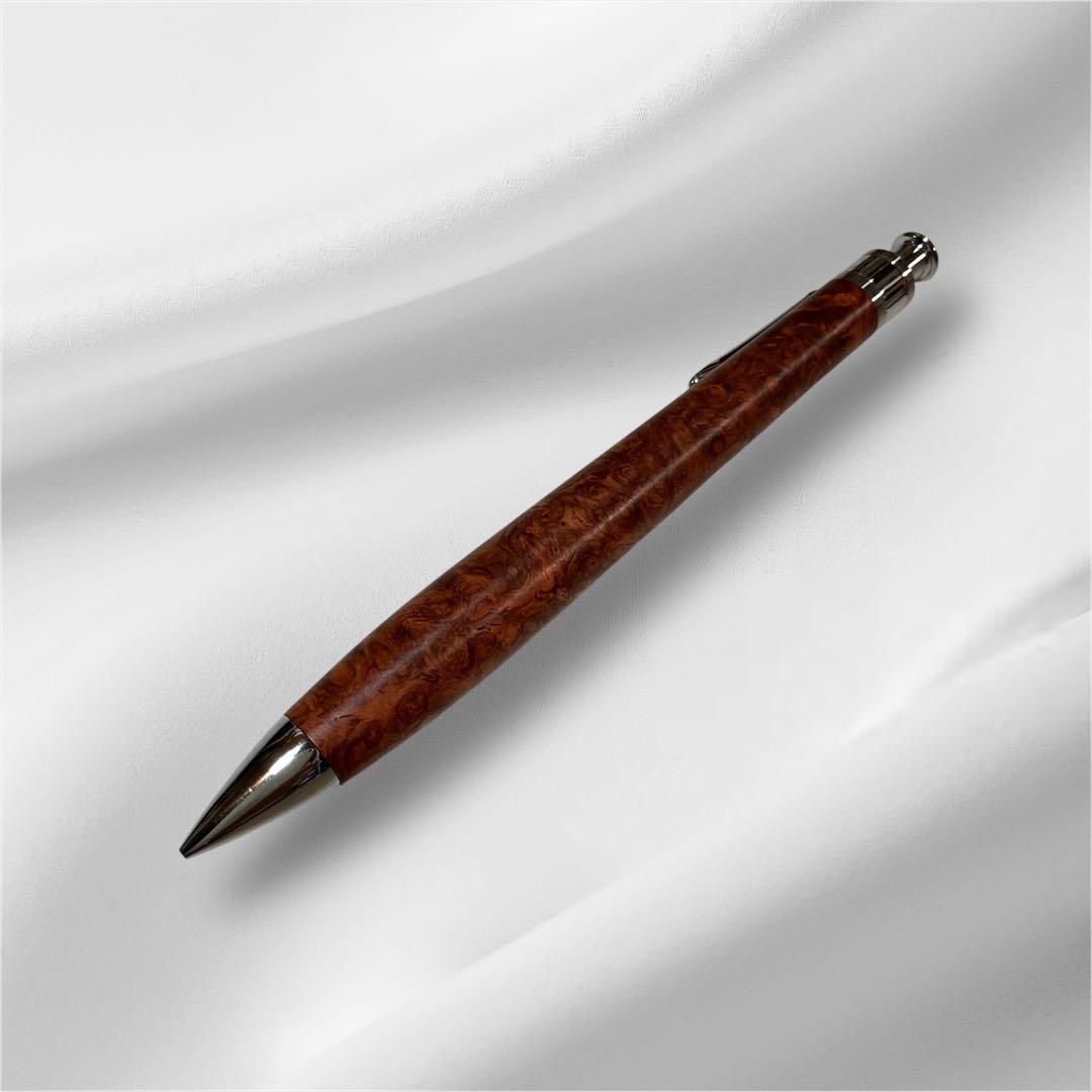 花梨こぶ杢　工房楔　ペンシル楔　Amboynd Burmese Rosewood