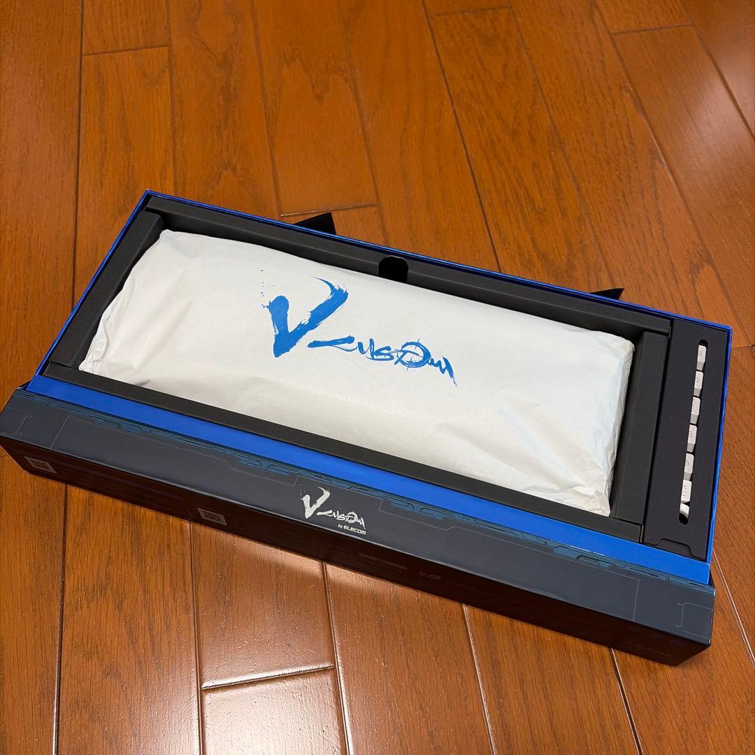 【極美品】エレコム Vcustom VK600A ホワイト ゲーミングキーボード