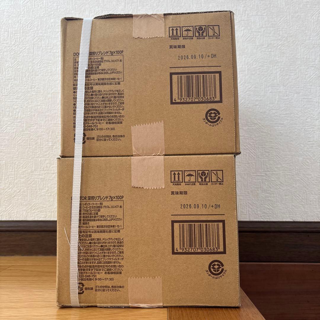 ドトールドリップパック 深煎りブレンド100杯2ケース