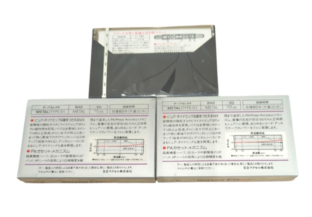 maxell MX60 マクセル メタル 他 カセットテープ 3本