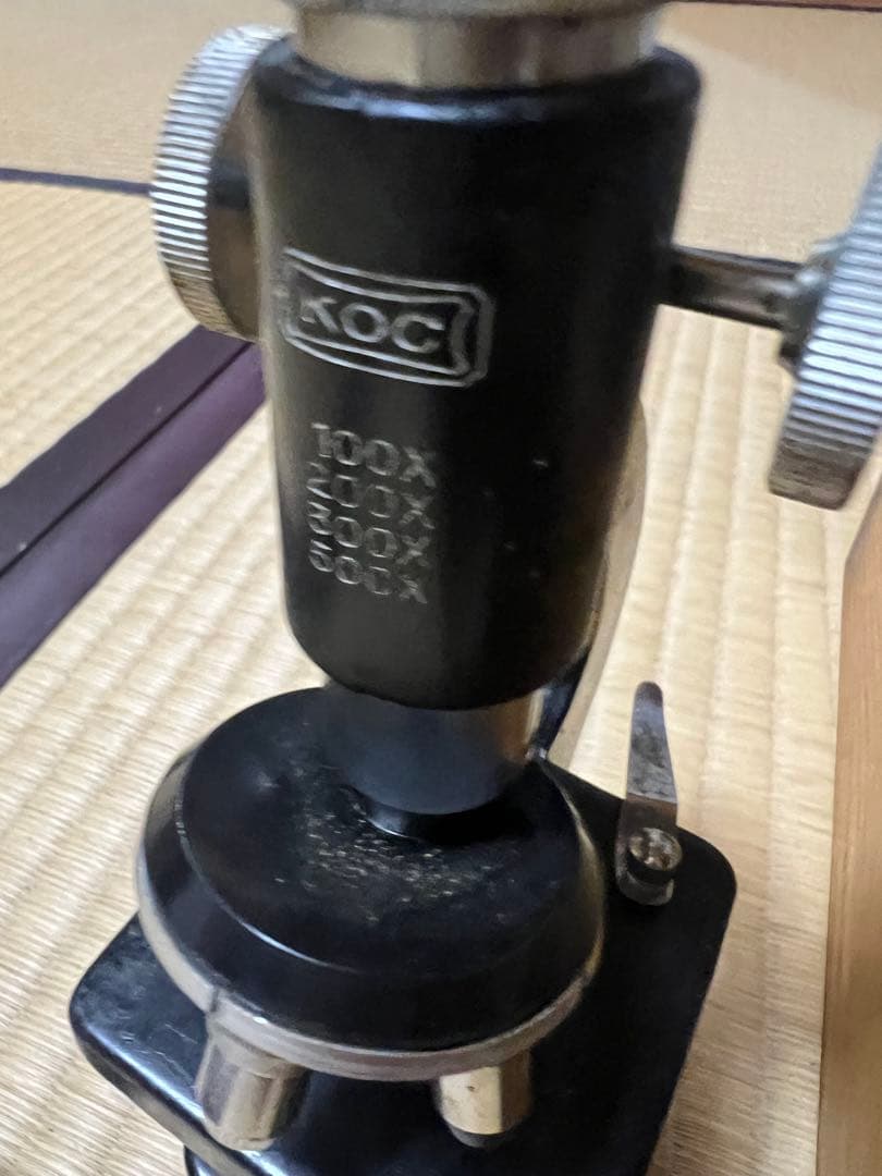 ROCI 顕微鏡 100X 400X 1000X 木製ケース付