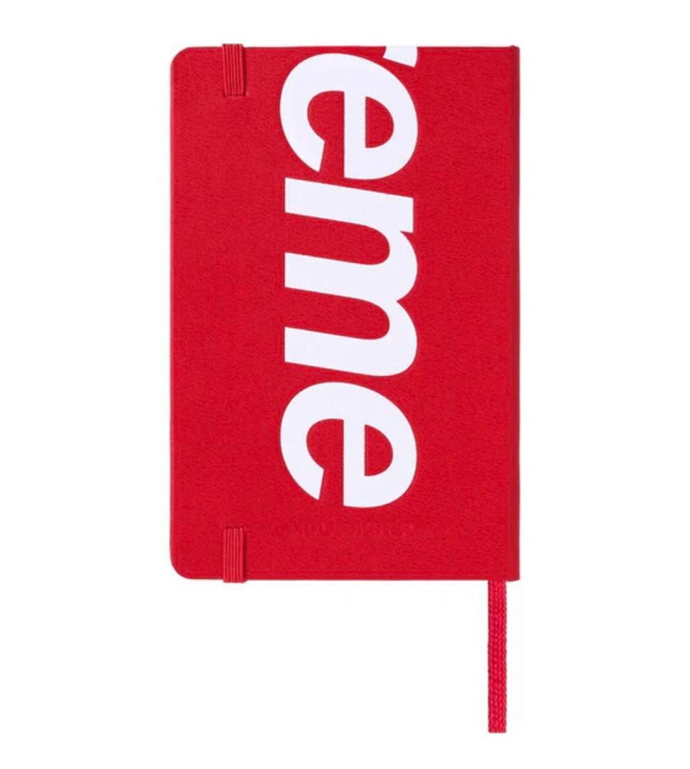supreme moleskine notebook 赤