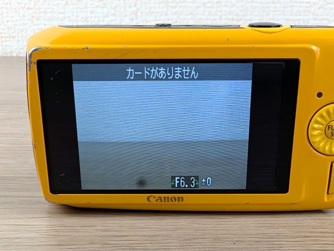 【ジャンク品】Canon IXY 30S イエロー コンパクトデジタルカメラ