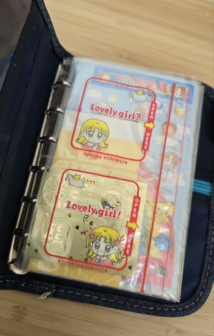 平成レトロ 当時物 希少 ぷくぷく天然かいらんばん バインダー 他付録シールなど