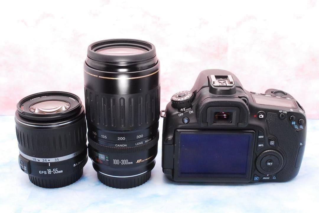 Canon EOS 60D☆バッグ付☆超望遠レンズ付Wレンズ☆一眼レフカメラ