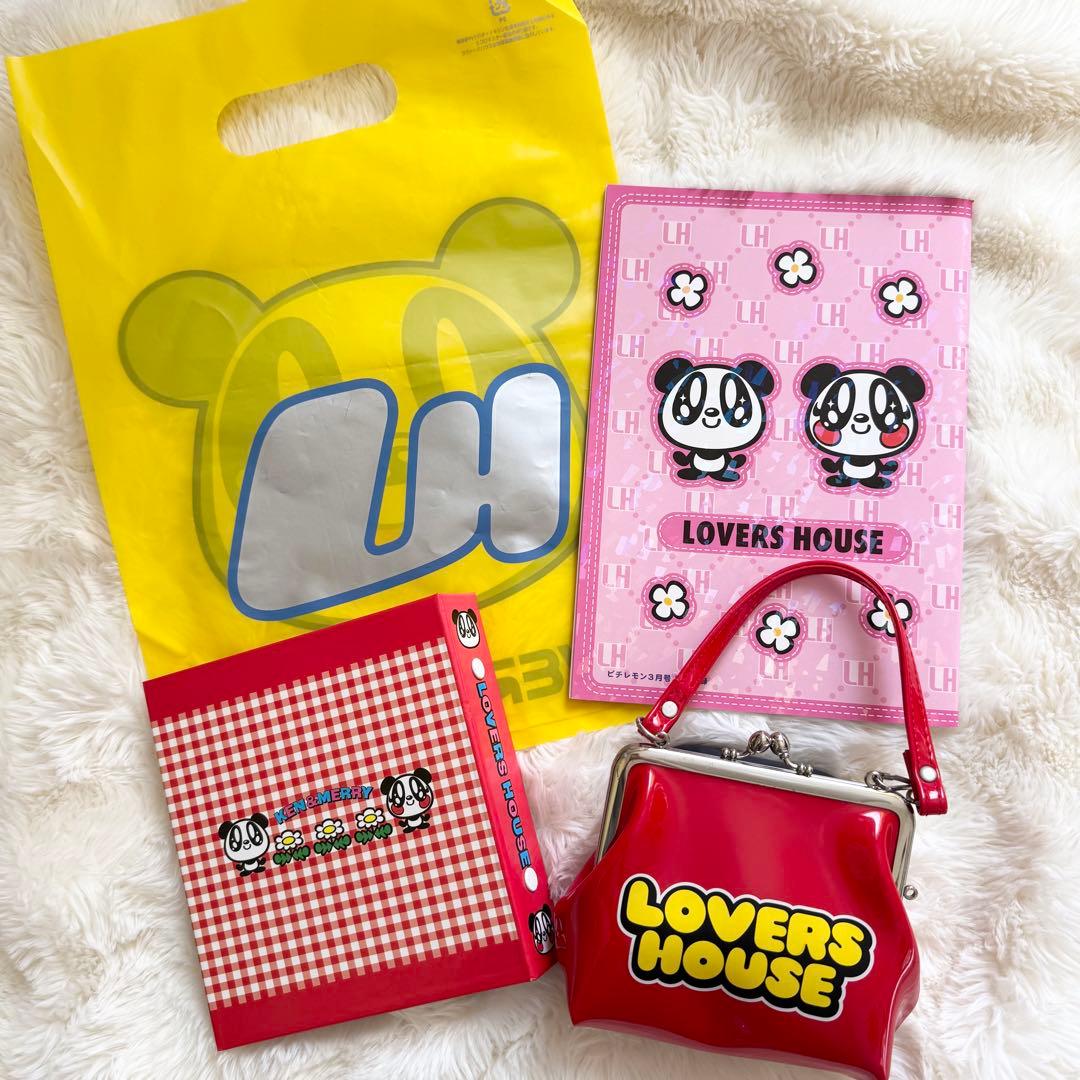 LOVERS HOUSE ポーチ ノート プロフィール帳 ショッパー付き 当時物