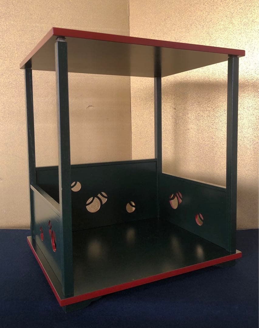 《R》茶道具 圓能斎好 つぼつぼ棚 組立式 元箱　260216け3