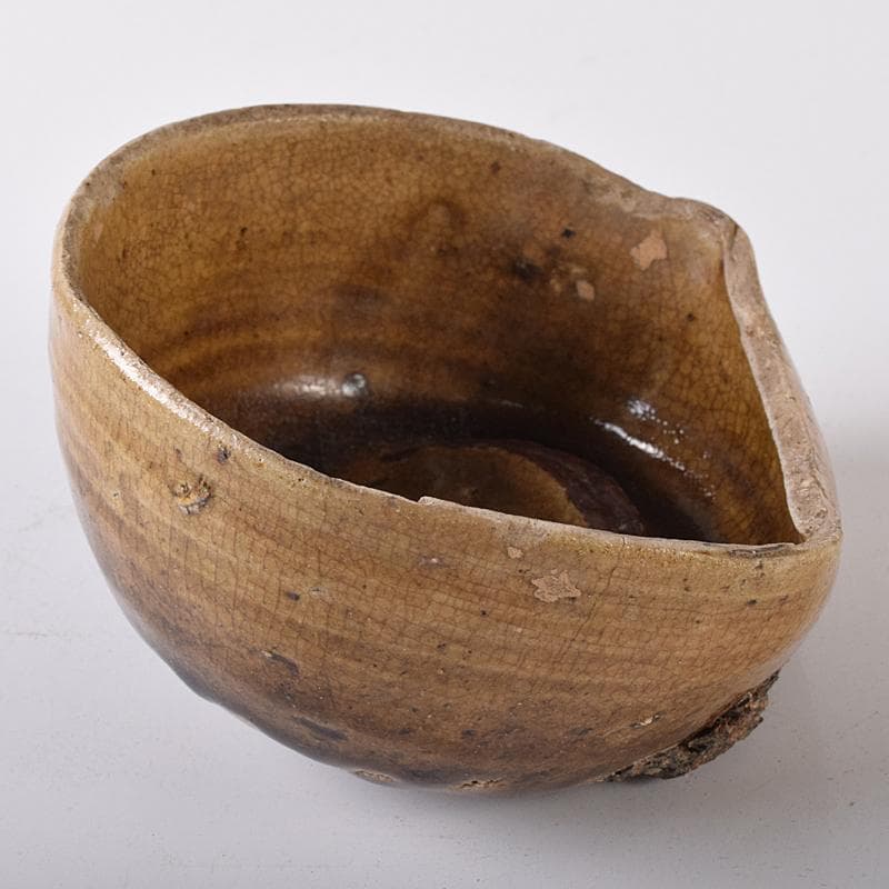 茶道具　尾張藩隠し窯　尾呂焼　茶碗　時代箱付　M　R8179
