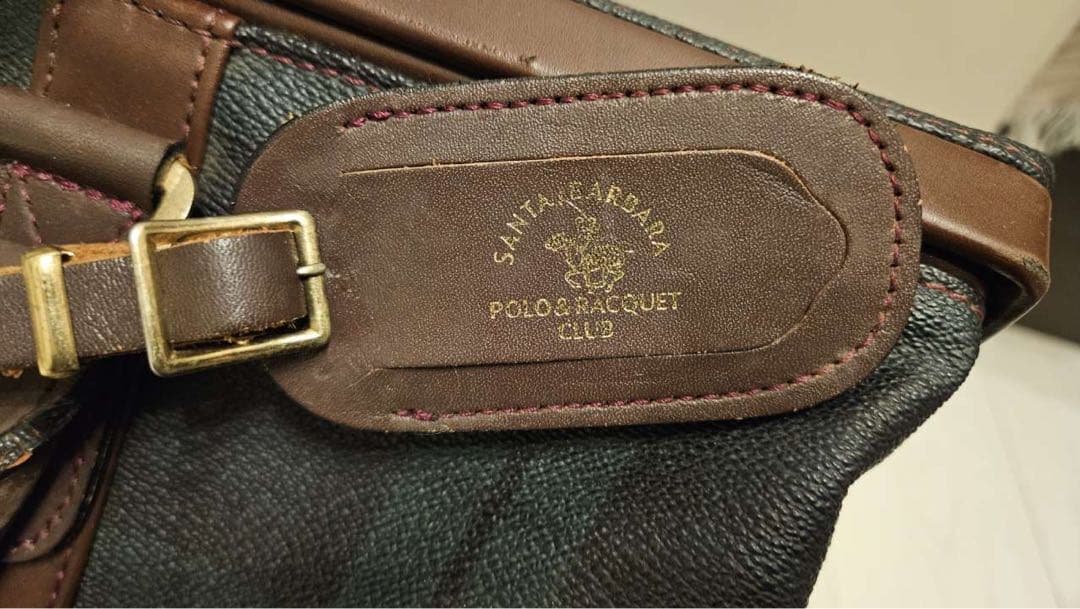 SANTA BARBARA POLO ダレスボストンバッグ チェック