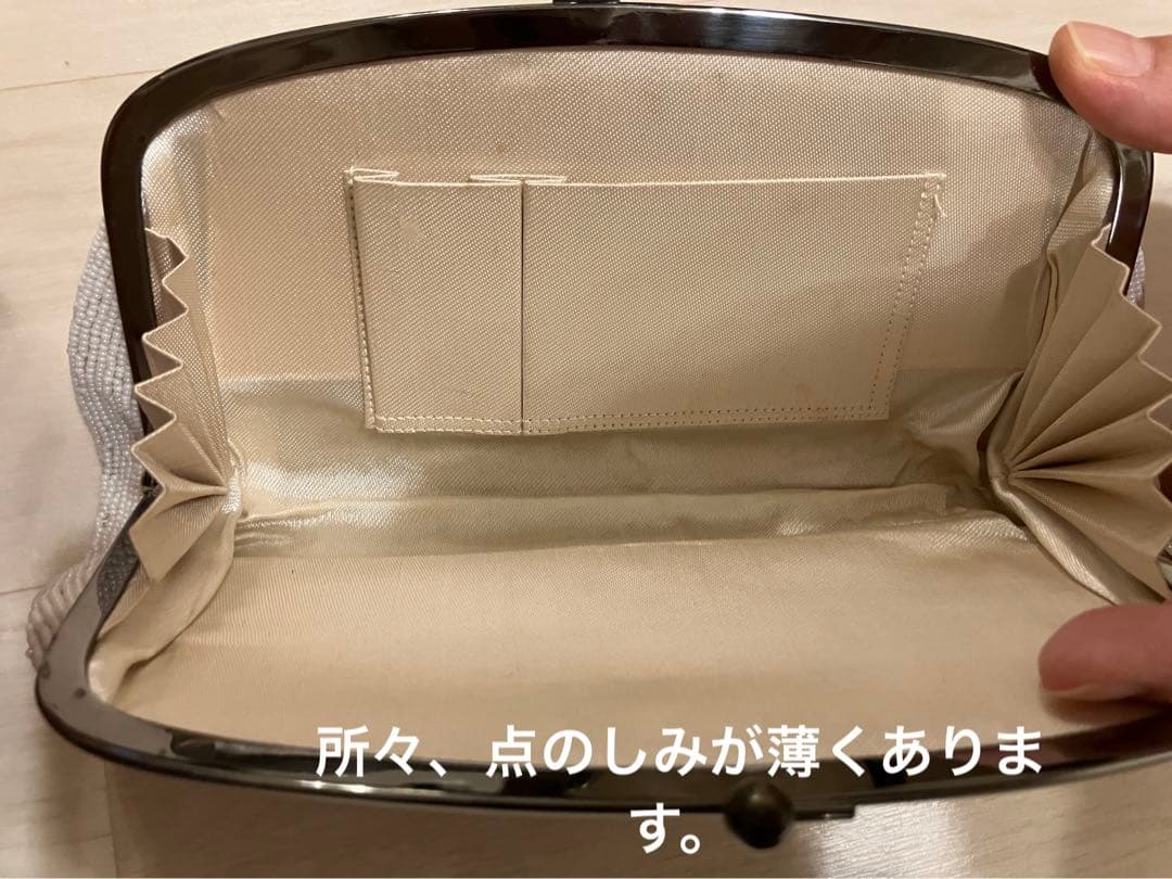 【昭和レトロ✨ハンドメイド】がま口ビーズクラッチバッグ