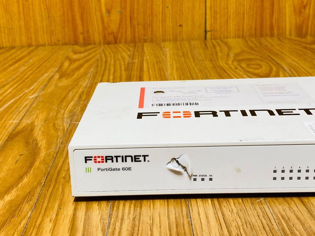 FORTINET FortiGate-60E FG-60E 動作確認済み