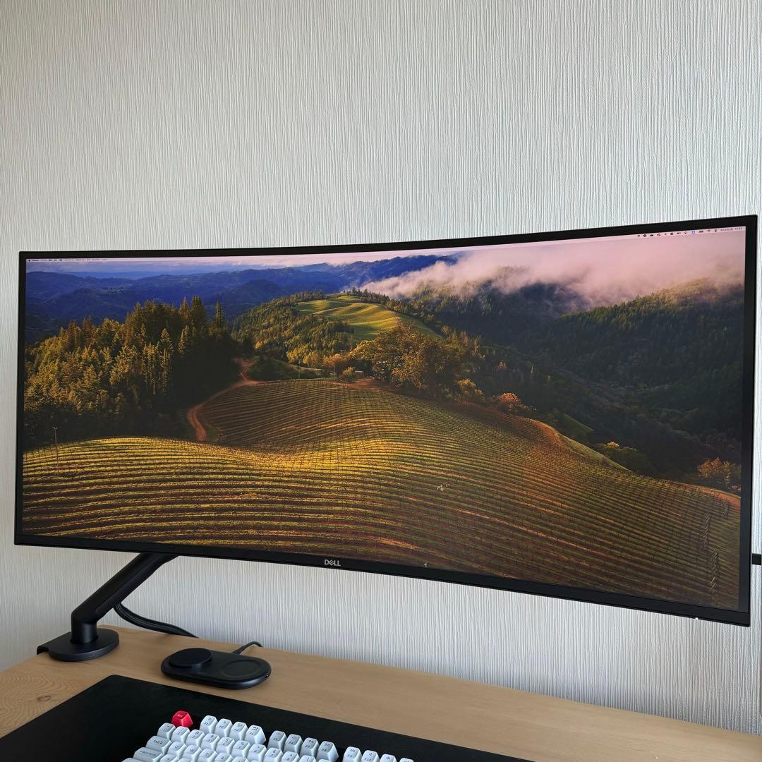 【美品】Dell U4025QW Thunderbolt ハブモニター 曲面