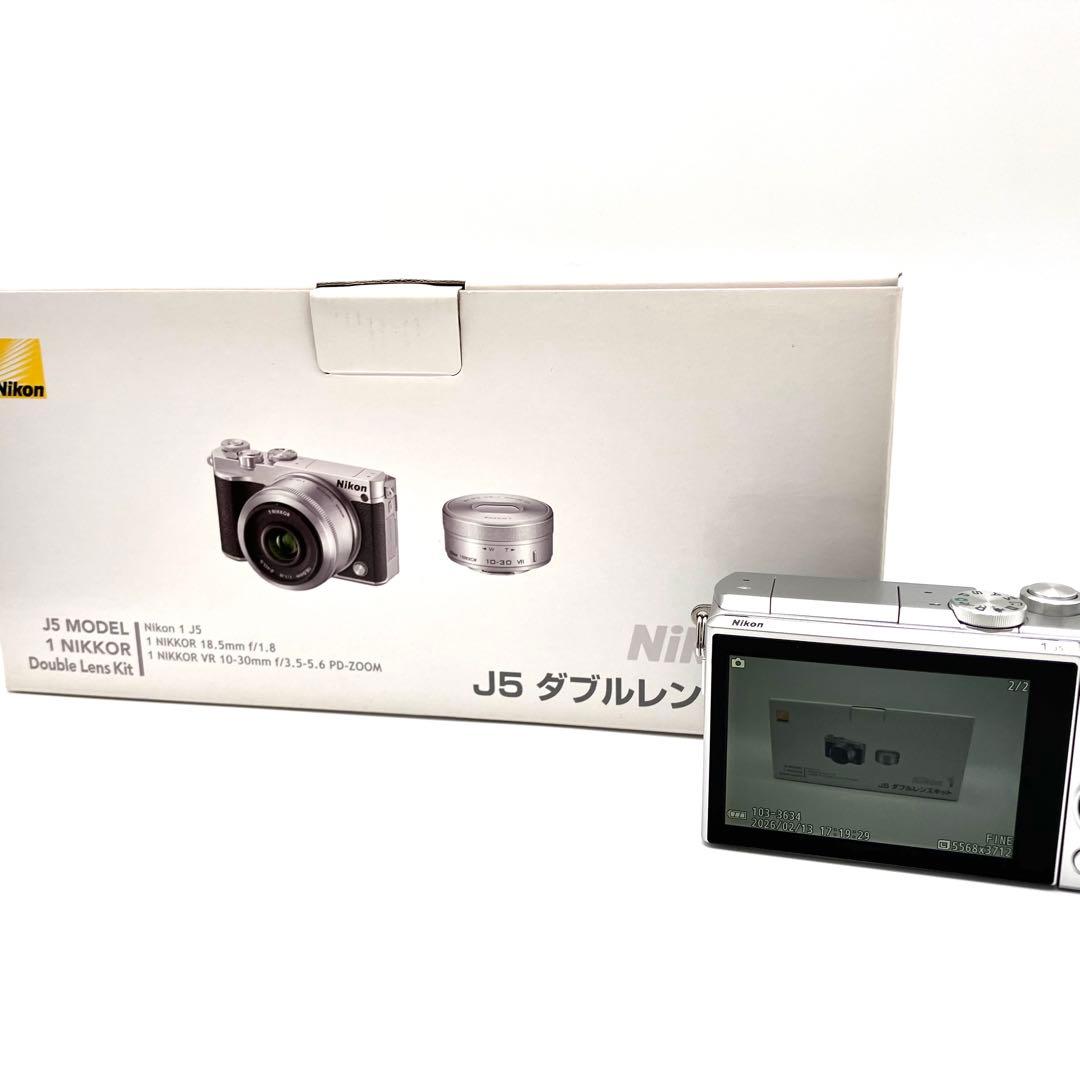 Nikon 1 J5 ダブルレンズキット　シルバー