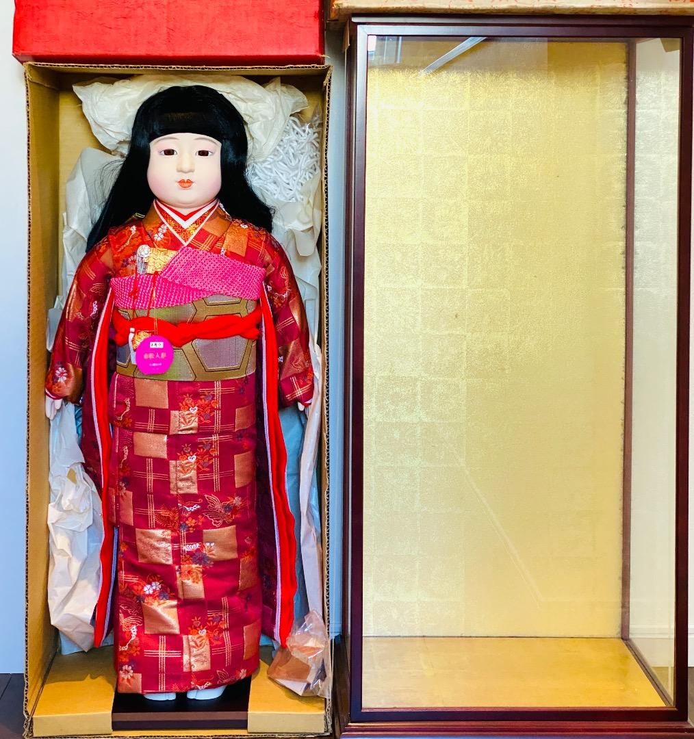 i*3様 美品！【花雲斉玉秀作】大型 全長85cm 市松人形 女の子 振袖 着物