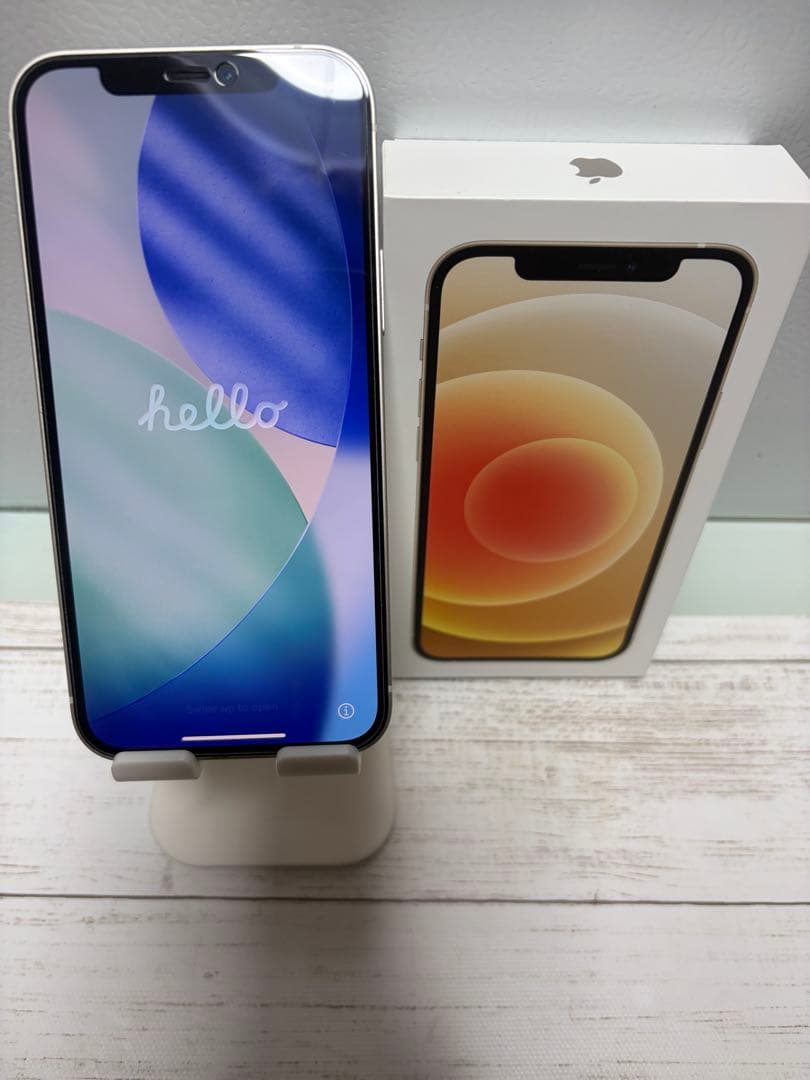 美品　iPhone12 128GB ホワイト（箱あり・付属品あり）