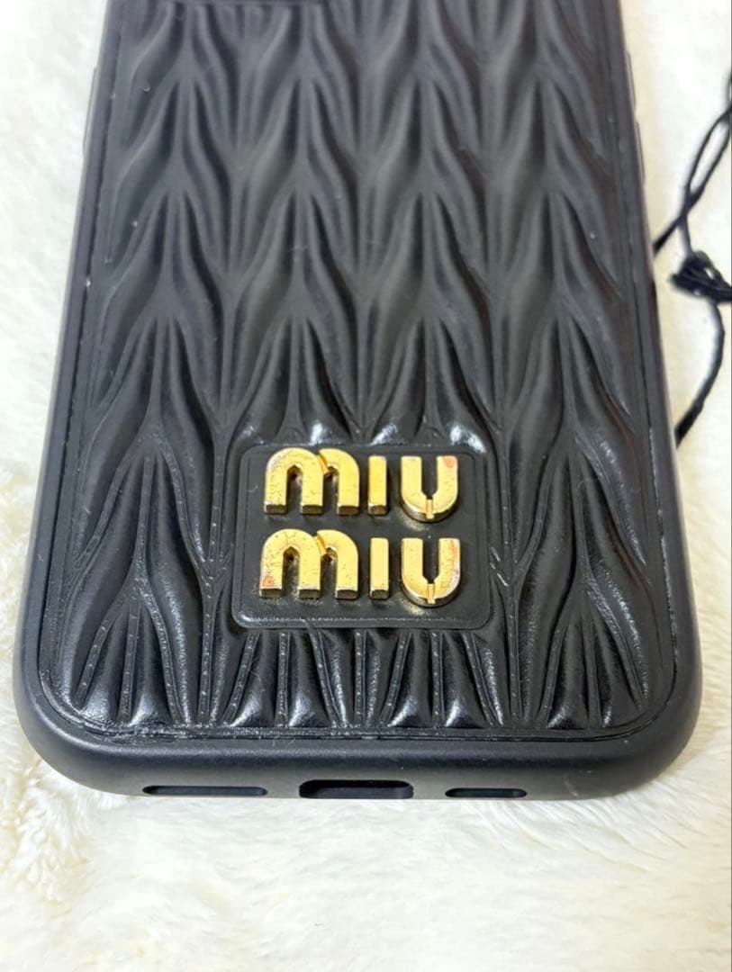 正規品！MIU MIU ブラック iPhone14ケース