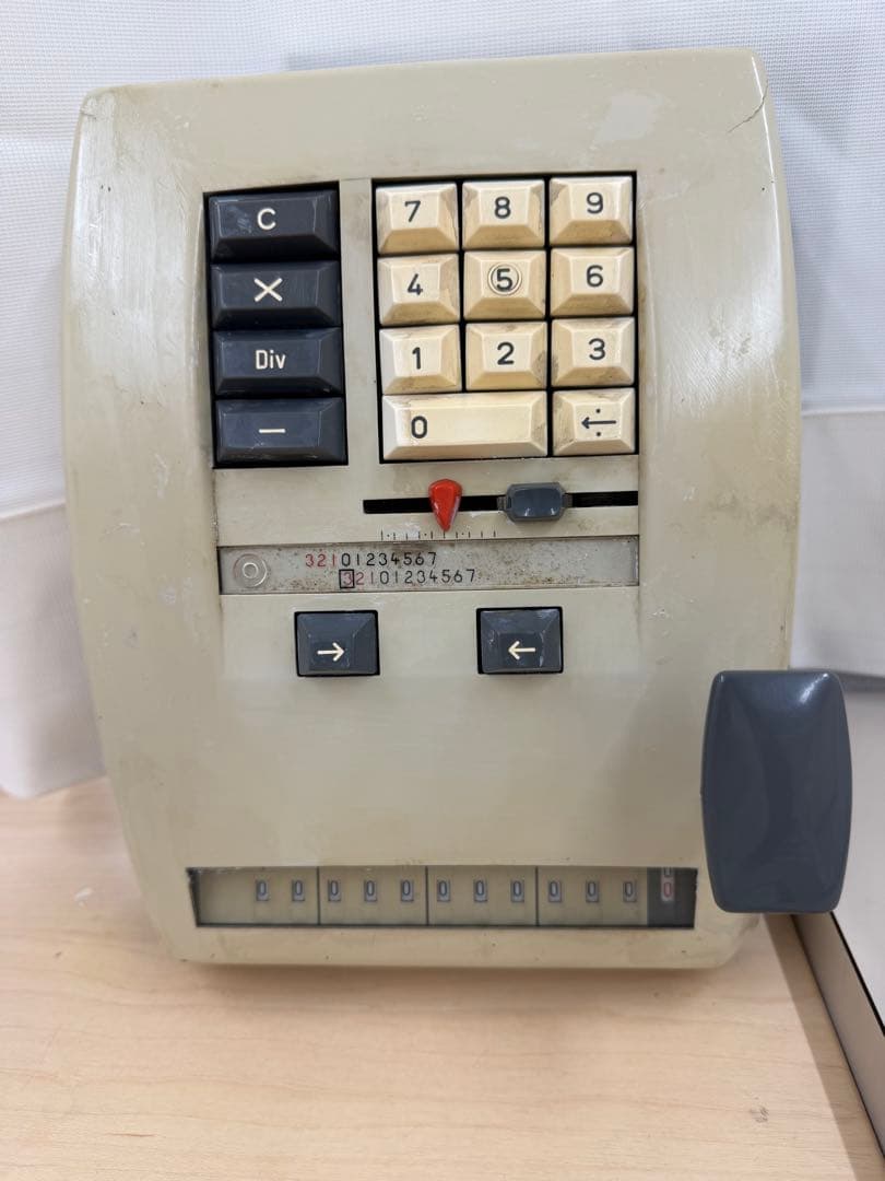 CONTEXT-10 デンマーク製手動計算機 アンティークコレクション昭和レトロ