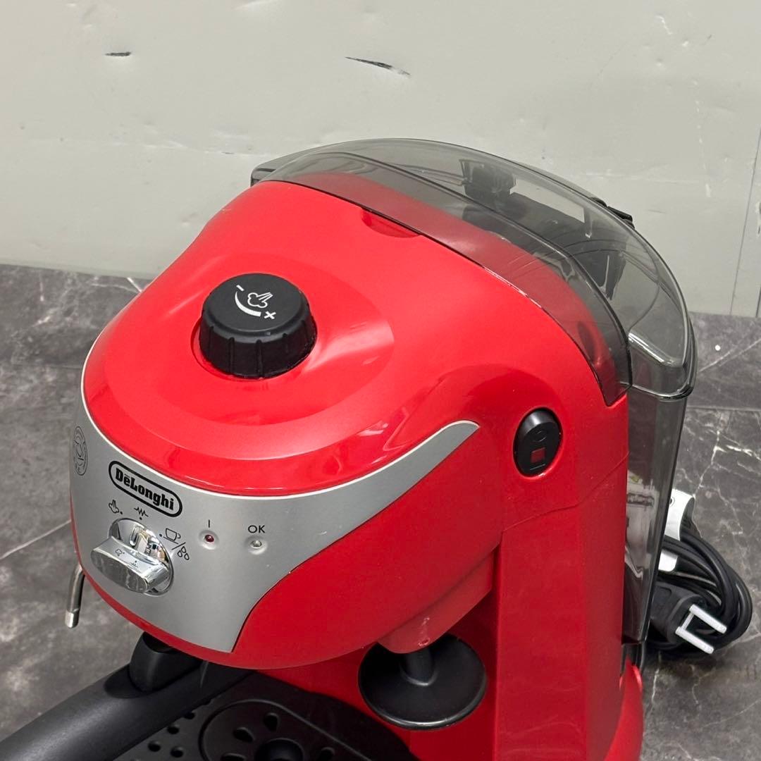 ◇ 送料込！デロンギ エスプレッソマシン EC221R レッド カプチーノ対応