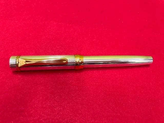 未使用品 プラチナ万年筆 銀無垢 PTS -50000 18k F 即日配送