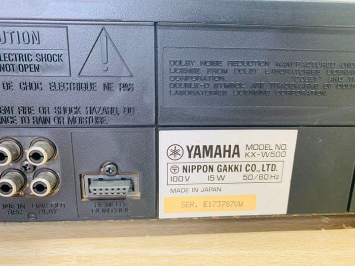 YAMAHA ダブルリバースカセットデッキ　KX-W500