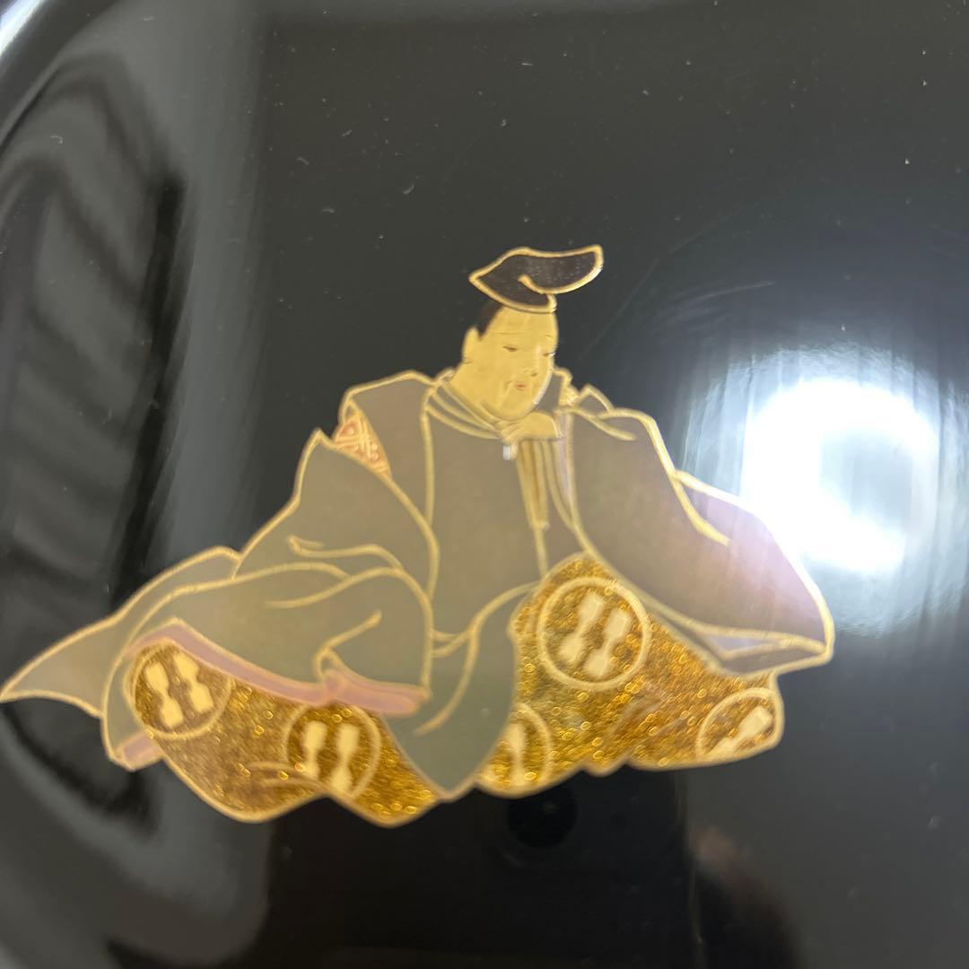 輪島塗　三代目　北清右衛門　六歌仙蒔絵皿　５枚　希少　高級漆器　伝統工芸