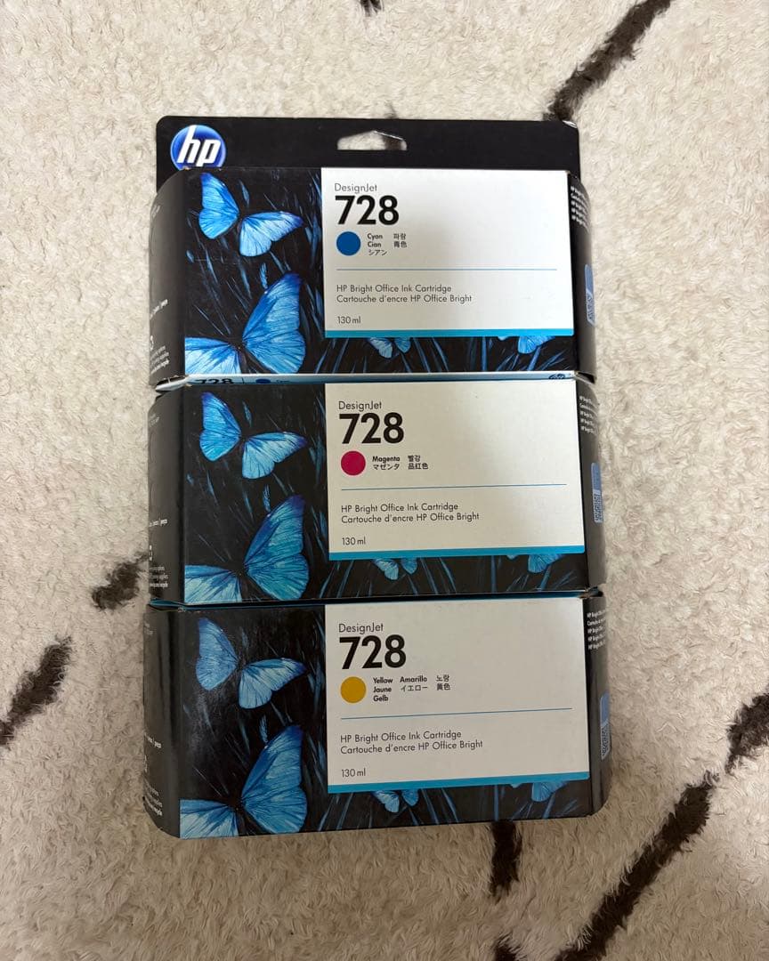 HP 728 インクカートリッジ 6個セット(+3個おまけ)