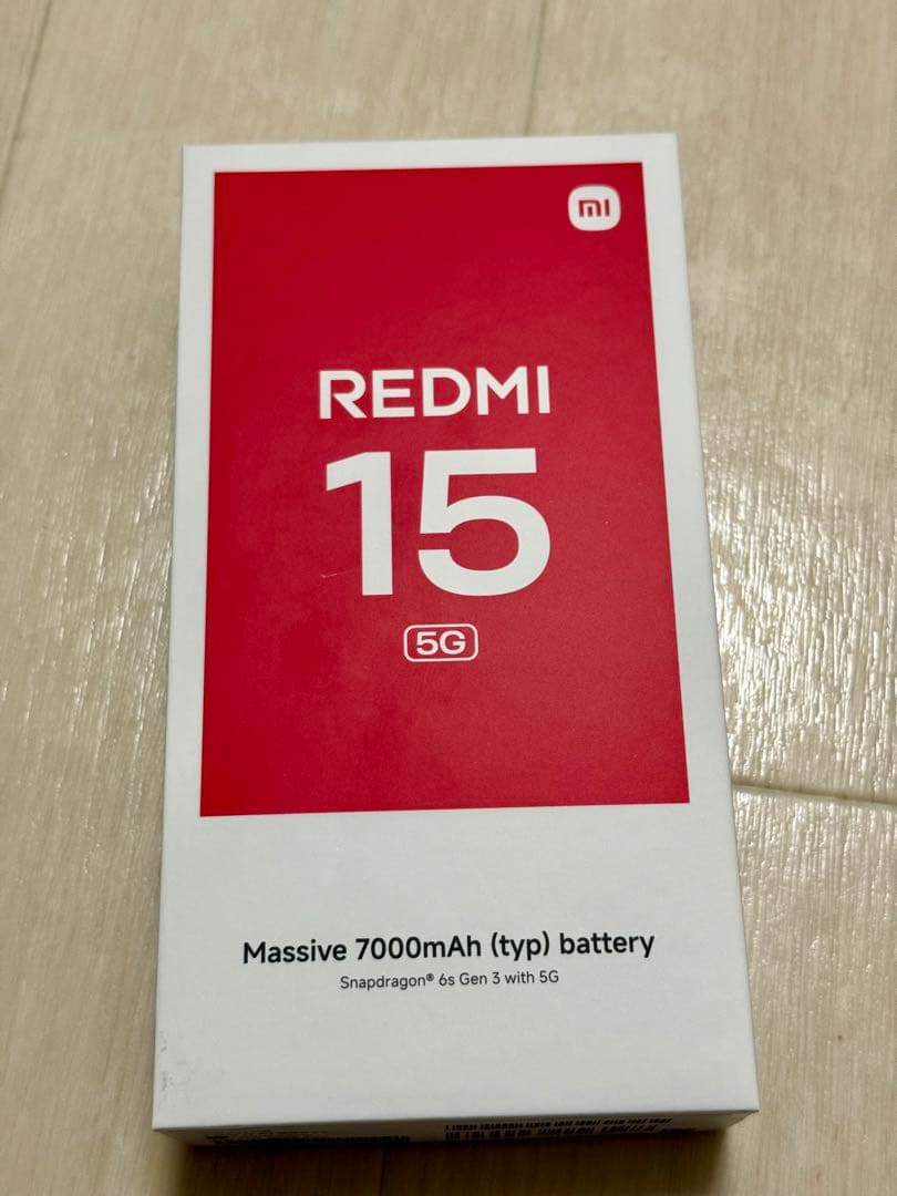REDMI 15 5G 128GB 本体