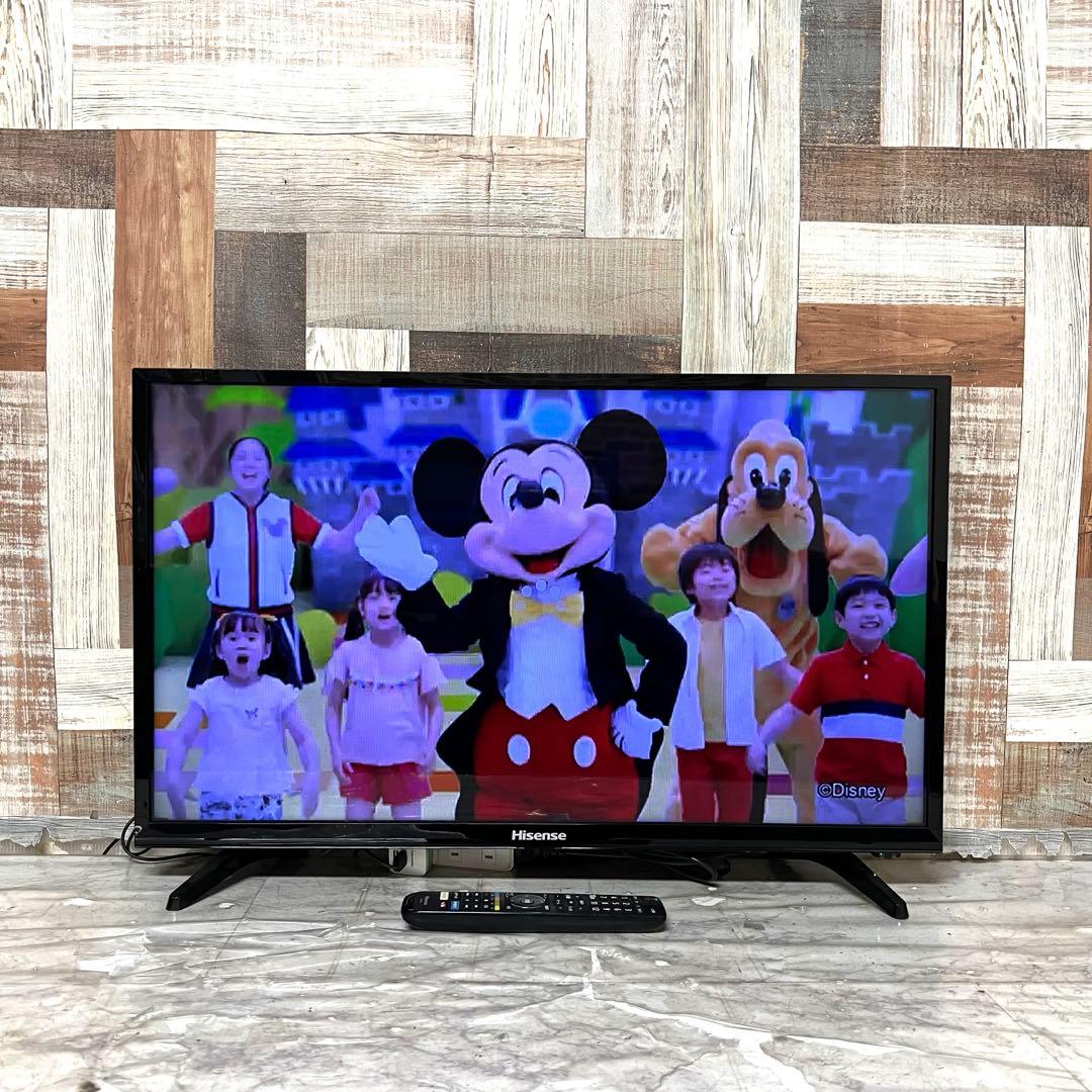 全国送料込❣️ハイセンス32型V液晶テレビ YouTube、U-NEXT⚪︎