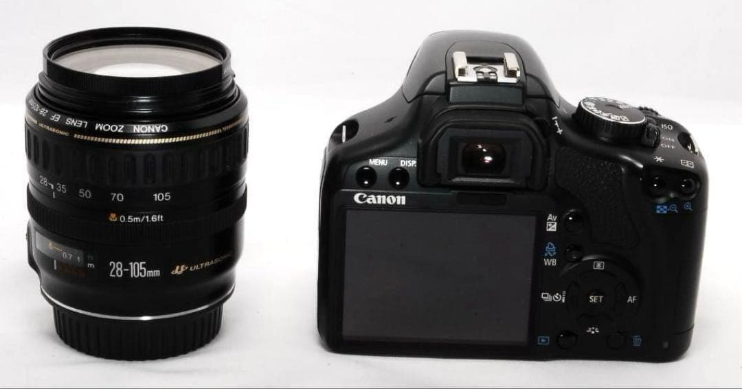 初心者安心 説明書付きCano Kiss X2➕28-105mm