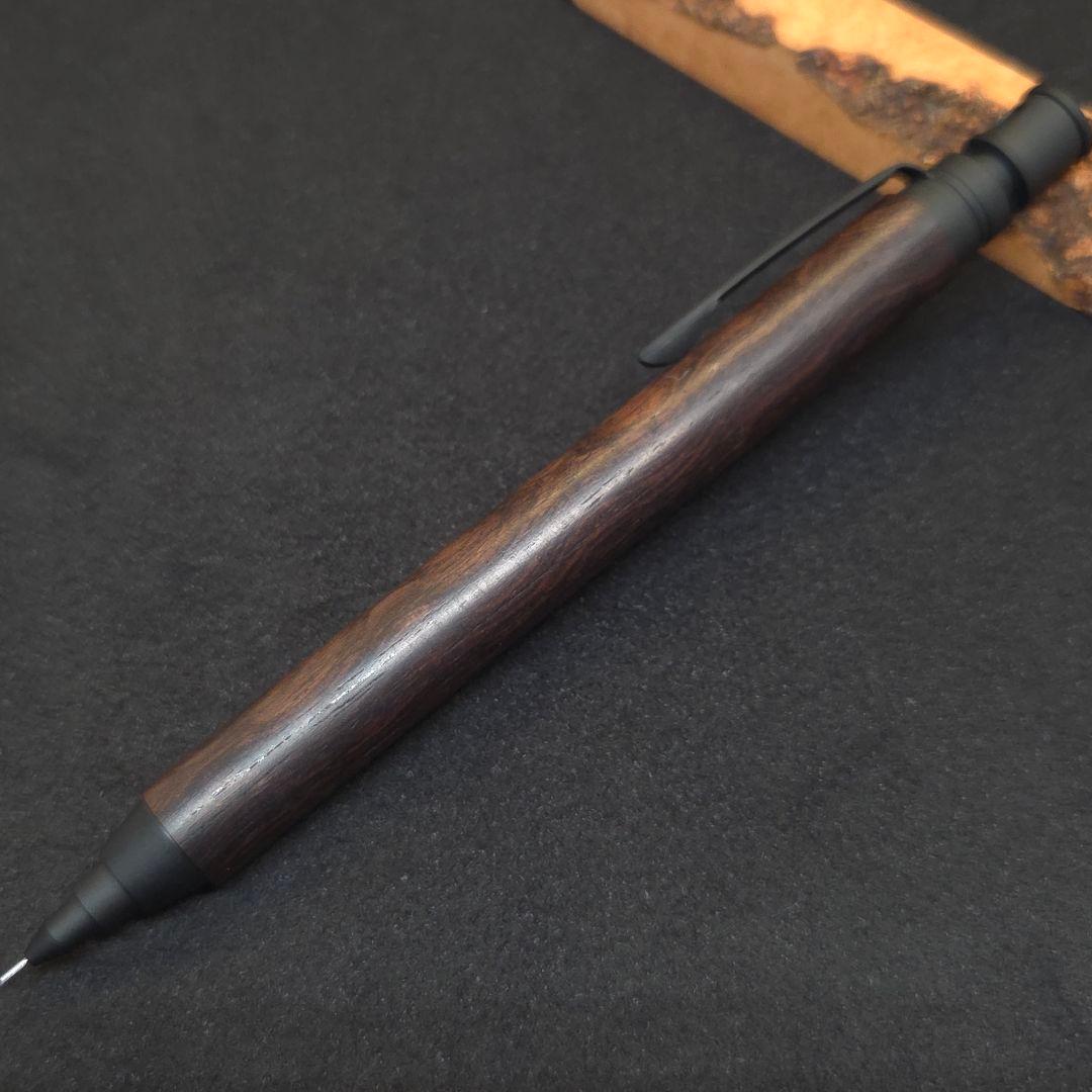 No.18ハンドメイド製図用シャープペンMDS1木軸マダガスカルローズウッド