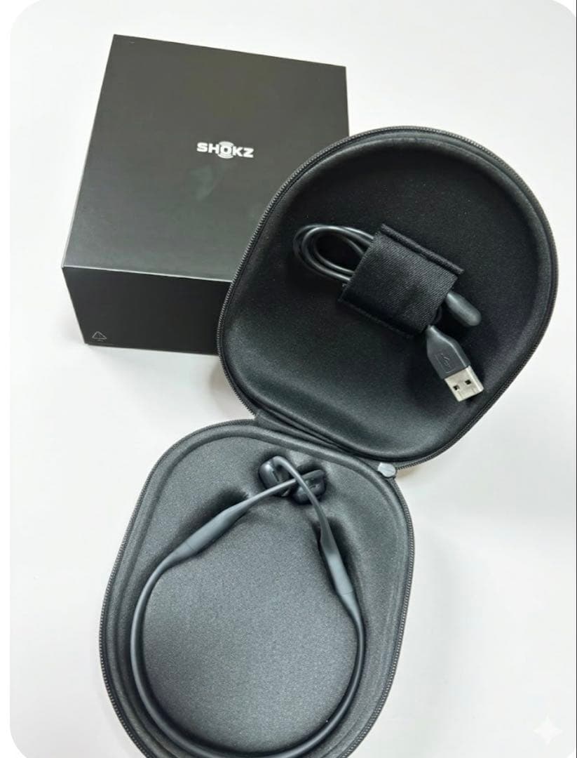 【美品】Shokz OpenRun Pro 骨伝導イヤホンブラック