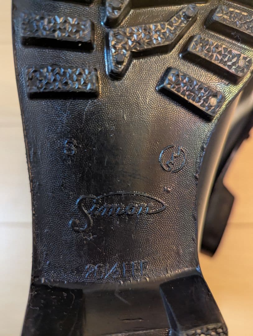 未使用 Simon 安全靴 半長靴 26.5cm 黒