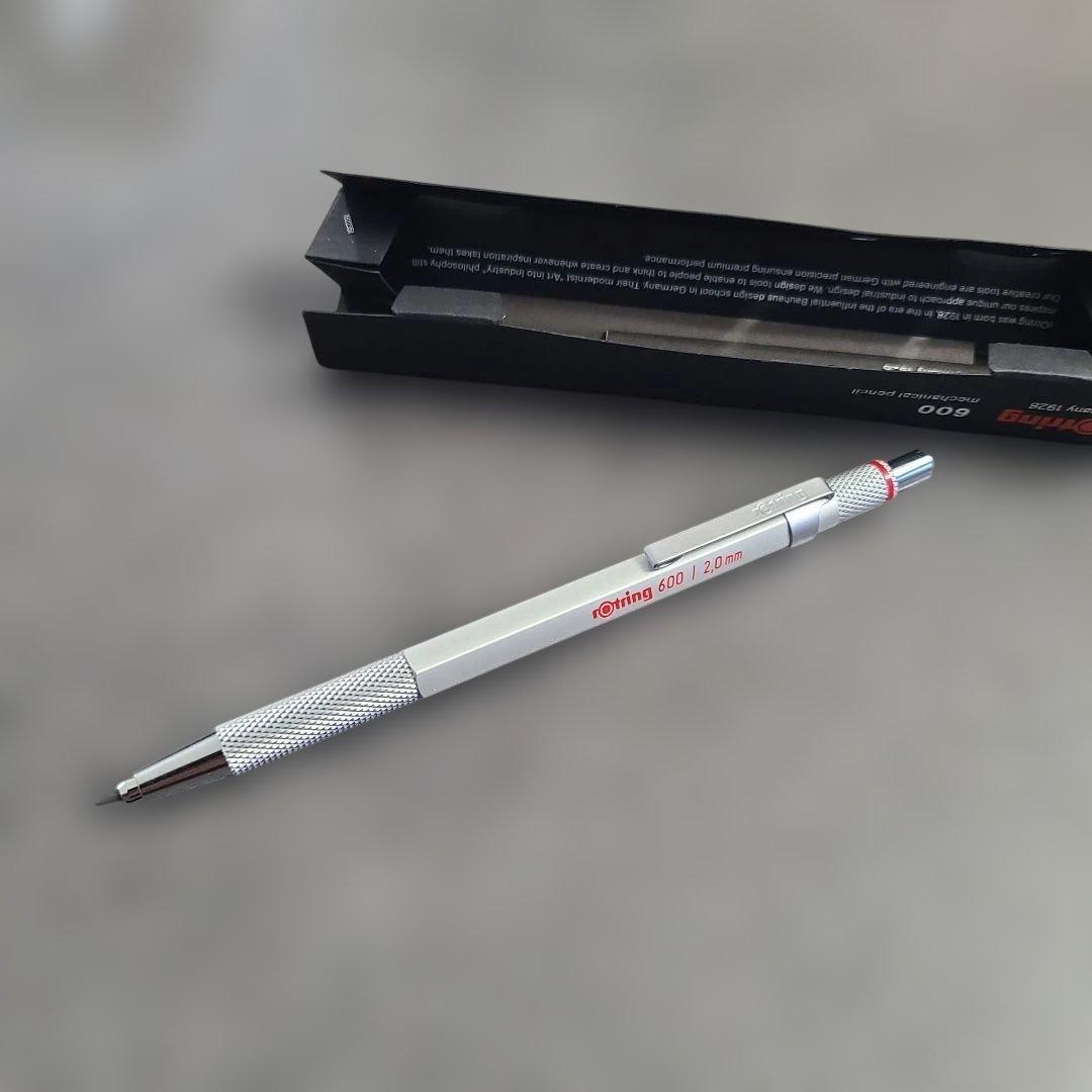 rotring ロットリング 600 芯ホルダー 2.0 シルバー軸　廃盤品