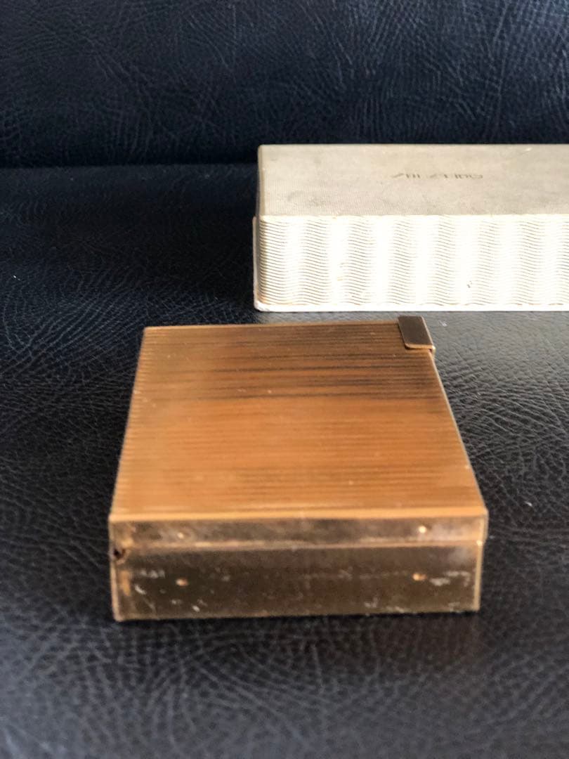 アンティーク　資生堂コンパクト　1950年代　真鍮製　未使用品　非売品