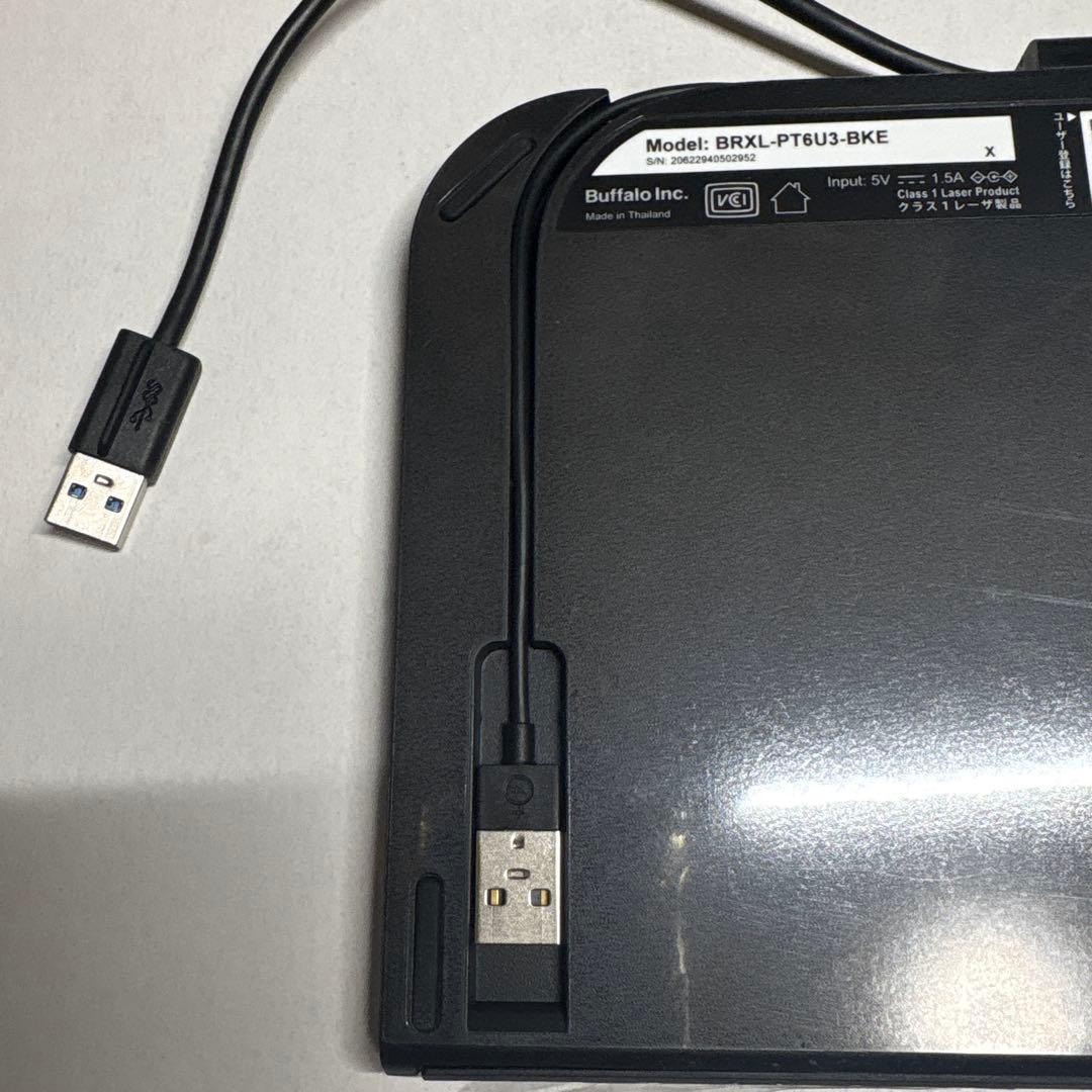 新品　Buffalo BRXL-PT6U3-BKE DVDドライブ